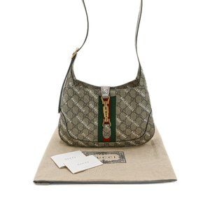 13237- Gucci X Balenciaga The Hacker Project Jackie 1961 Shoulder Bag GG Supreme